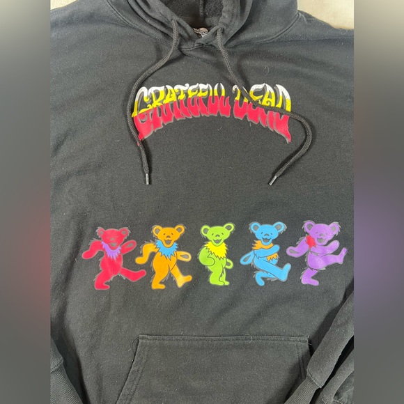 Grateful Dead Official Licensed 3XL Black Hoodie Sweatshirt Dancing Bears - Picture 3 of 9